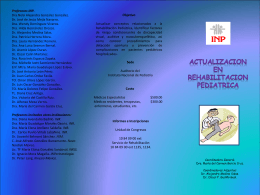Diapositiva 1 - Instituto Nacional de Pediatría