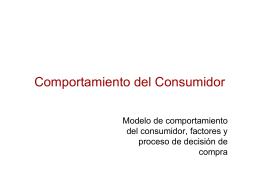 MKT - Clase 03 - Comportamiento del Consumidor