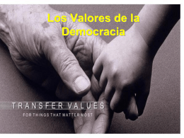 Los Valores de la Democracia