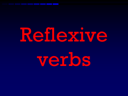 Reflexive verbs - Senor Rudis 6.0