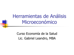 Herramientas de Análisis Microeconómico