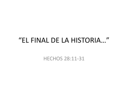 “EL FINAL DE LA HISTORIA…”