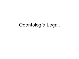Odontología Legal.