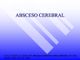 ABSCESO CEREBRAL - infectologia pediatrica