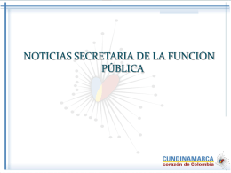 Diapositiva 1 - Gobernación de Cundinamarca