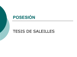 POSESIÓN-SALEILLES