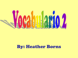 Vocabulario 2 - Hurlbert-CHS