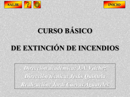 CURSO BÁSICO DE EXTINCIÓN DE INCENDIOS