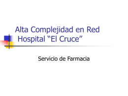 Farmacia - Hospital El Cruce