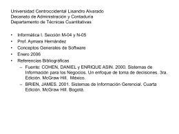 Conceptos generales de software - Universidad Centroccidental