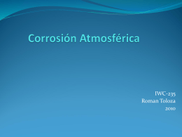 Corrosión Atmosférica