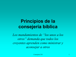 1 Principios de consejeria bíblica