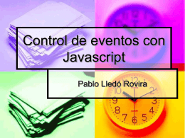 Control de eventos con Javascript