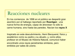 Reacciones nucleares