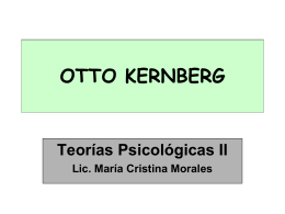 OTTO KERNBERG - teoriaspsicologicas2pilar