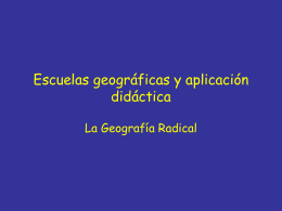 Escuelas geográficas y aplicación didáctica