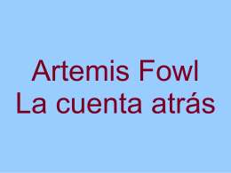 Artemis Fowl La cuenta atrás Eoin Colfer Edición Montena (Editorial