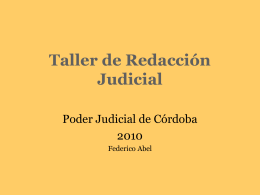 Taller de Redacción Judicial