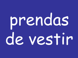 1 prendas de vestir