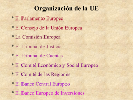 Instituciones de la UE