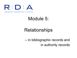 Module 5: Relationships