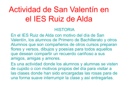 Actividad de San Valentín en el IES Ruiz de Alda