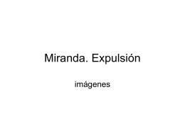 Miranda. Expulsión - Gobierno de Canarias