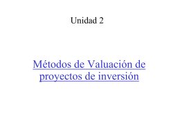 Metodos_de_Valuacion_de_proyectos