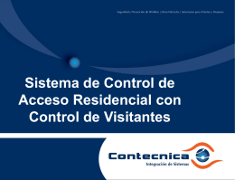 Sistema de Control de Acceso Residencial con Control de Visitantes