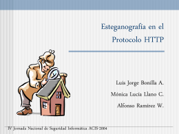 Esteganografía en el Protocolo HTTP