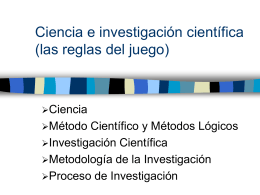 3_Ciencia, investigación científica y metodología