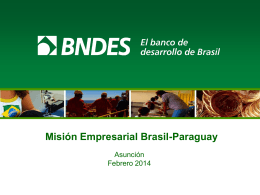 BNDES Palestra Institucional em Espanhol