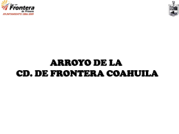 Arroyo Frontera - Comisión de Cooperación Ecológica Fronteriza