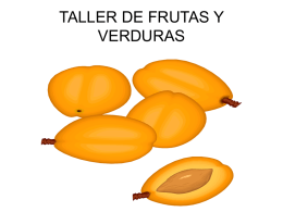 TALLER DE FRUTAS Y VERDURAS