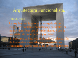 Arquitectura Funcionalista.