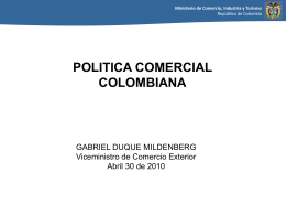 Política comercial colombiana