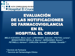 Diapositiva 1 - Hospital El Cruce