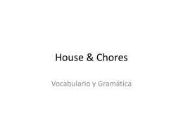 House & Chores Vocabulary Presentation