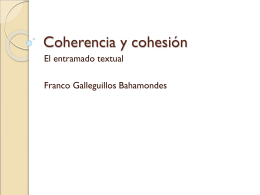 Coherencia y cohesión - Lengua Castellana y Comunicación