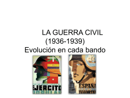 LA GUERRA CIVIL (1936-1939) Evolución en cada bando
