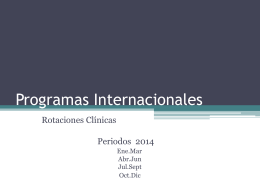 Programas Internacionales 2014