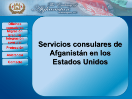 Servicios consulares de Afganistán en los Estados Unidos