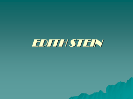 EDITH STEIN