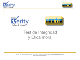 Test de Integridad y Ética moral