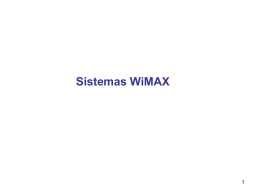Parámetros de WiMAX