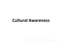 Cross Cultural Competency (3C)