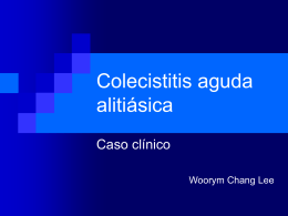Colecistitis aguda alitiásica