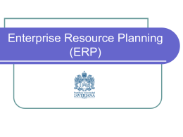enterprise resourse planning