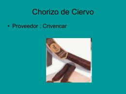 Chorizo de Ciervo