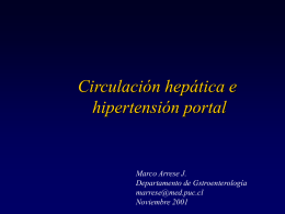 Circulación Hepática e Hipertensión Portal